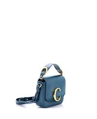 Pre-Owned Chloe Mini C Flap Bag Leather