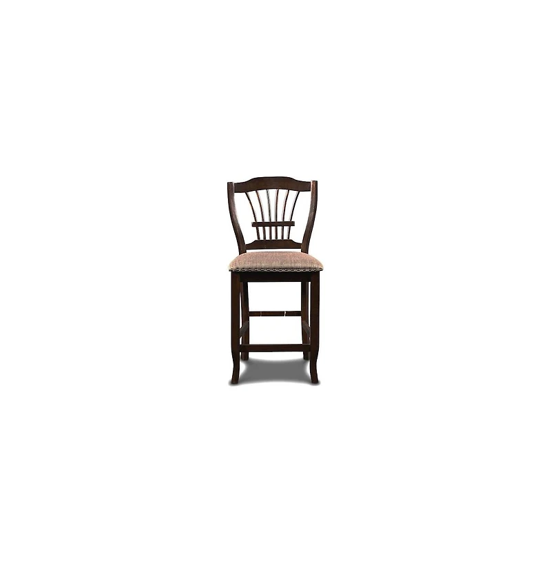 New Classic Furniture Bixby Wood Counter Chair with Fabric Seat