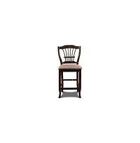 New Classic Furniture Bixby Wood Counter Chair with Fabric Seat