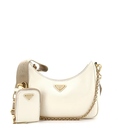 Pre-Owned Prada Small Re-Edition 2005 Shoulder Bag Saffiano Leather