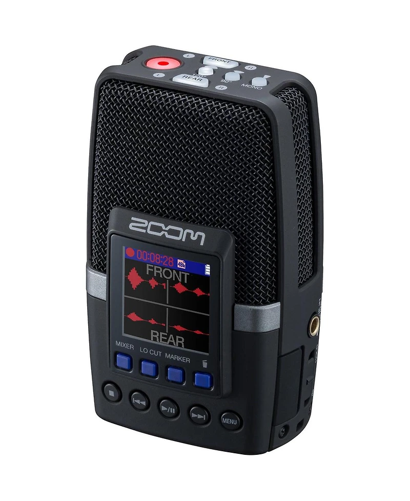 Zoom H2essential Multi-Mic 32-Bit Float Handy Recorder with Closed-Back Studio Monitor Headphones, Extreme Pro 128GB Uhs-i U3 Sdxc Memory Card