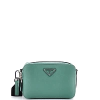 Pre-Owned Prada Mini Brique Camera Crossbody Bag Saffiano Leather