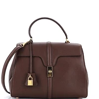 Pre-Owned Celine Medium 16 Top Handle Bag Grained Calfskin