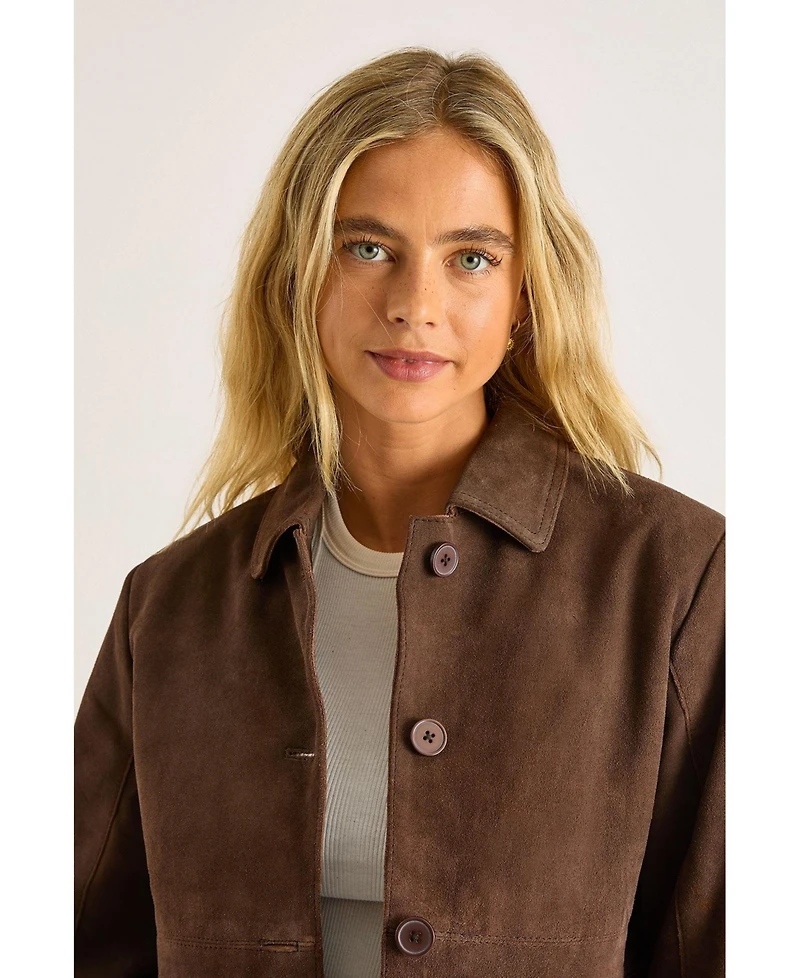 Nasty Gal Women's Real Suede Fringe Jacket