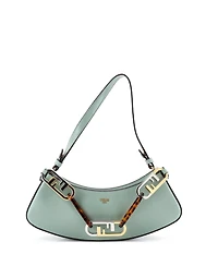 Pre-Owned Fendi O'Lock Swing Shoulder Bag Leather