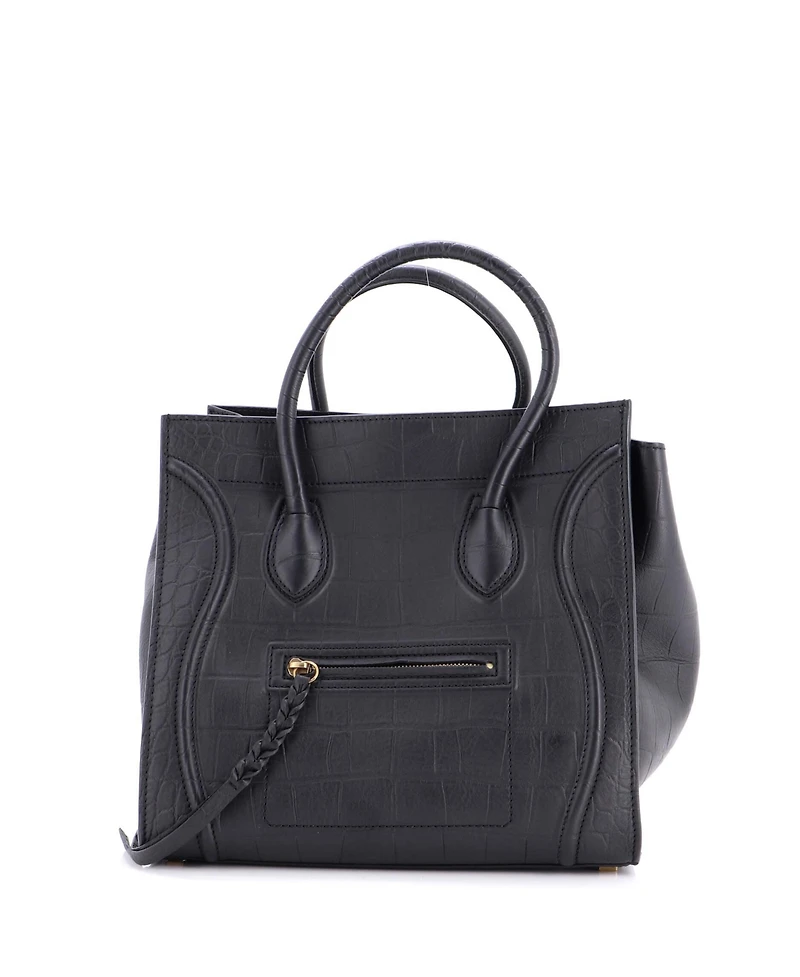 Pre-Owned Celine Medium Phantom Bag Embossed Leather