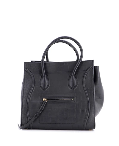Pre-Owned Celine Medium Phantom Bag Embossed Leather
