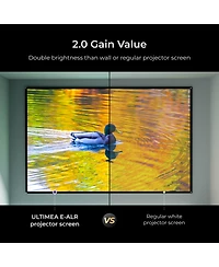 Ultimea E-alr 100'' 16:9 Home Projector Screen, Portable and Lightweight
