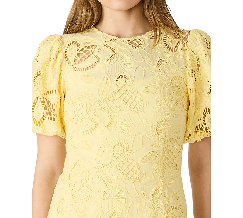 Steve Madden Juniors' Elly Ballon Short-Sleeve Mini Dress