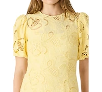 Steve Madden Juniors' Elly Ballon Short-Sleeve Mini Dress