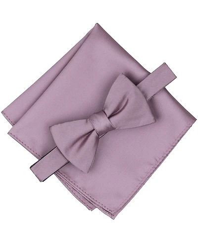 Alfani Men's Textured Bow Tie & Pocket Square Set, Created for Macy's