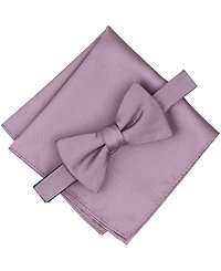 Alfani Men's Textured Bow Tie & Pocket Square Set, Created for Macy's