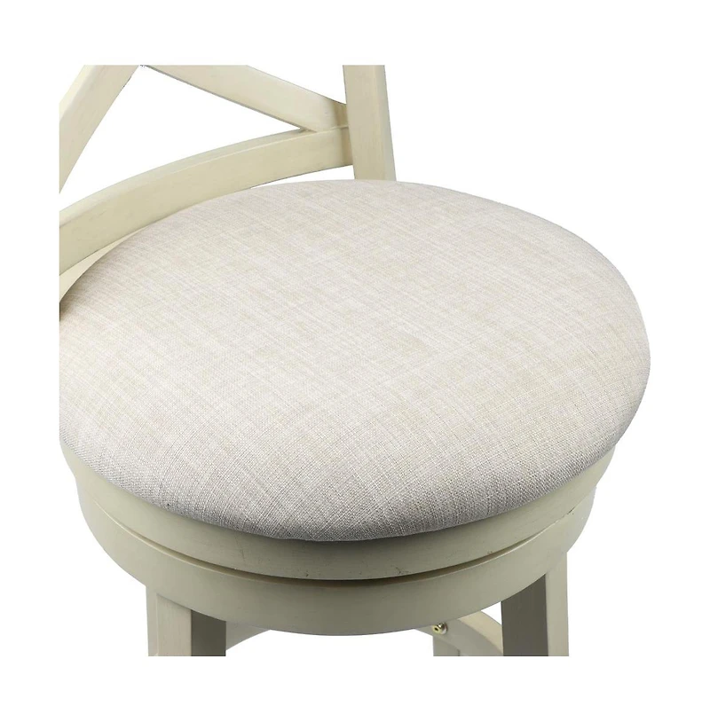 New Classic Furniture York 29" Wood Bar Stool with Fabric Seat