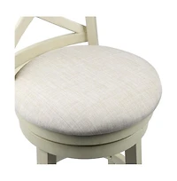 New Classic Furniture York 29" Wood Bar Stool with Fabric Seat