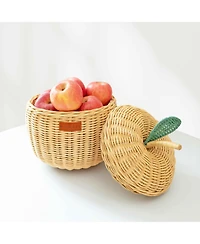 Momiji Apple Handcrafted Rattan Storage Basket