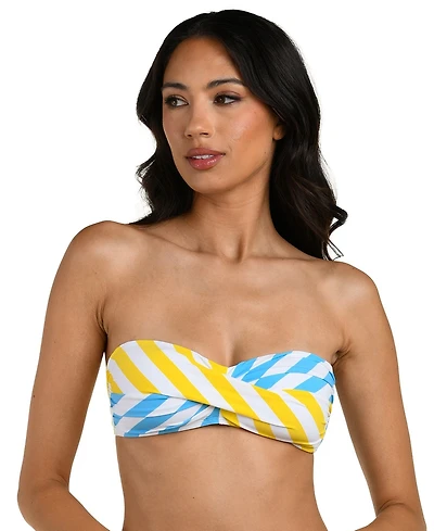 La Blanca Women's Coastal Club House Twist Front Bikini Top