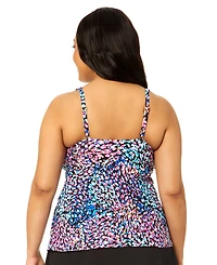 Island Escape Plus V-Neck Monterey Tankini Top