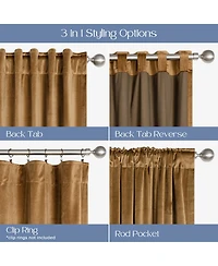 Velvet Room Darkening Back Tab Pair