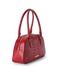 Brahmin Angie Alden Road Medium Leather Dome Satchel Handbag