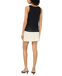 Vince Camuto Women's Cotton-Blend Pointelle Tank Top