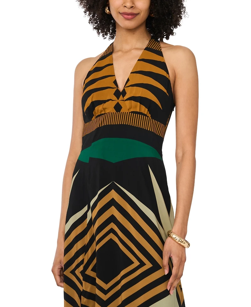 Vince Camuto Women's Racerback V-Neck Midi Dress