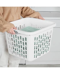 Sterilite Laundry Basket, 1.5 Bushel Plastic Hamper with Handles, 6 Pack