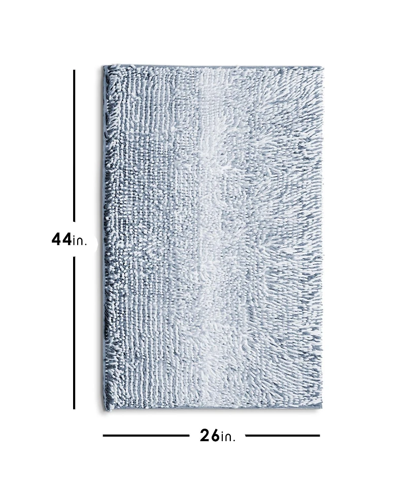 Hearth & Harbor Ultra Soft Non-Slip Chenille Bath Rug - Quick Dry, Machine Washable