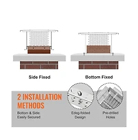 Sugift 12 x 12 inches Stainless Steel Chimney Cap 304 Fireplace Cover Mesh Screen