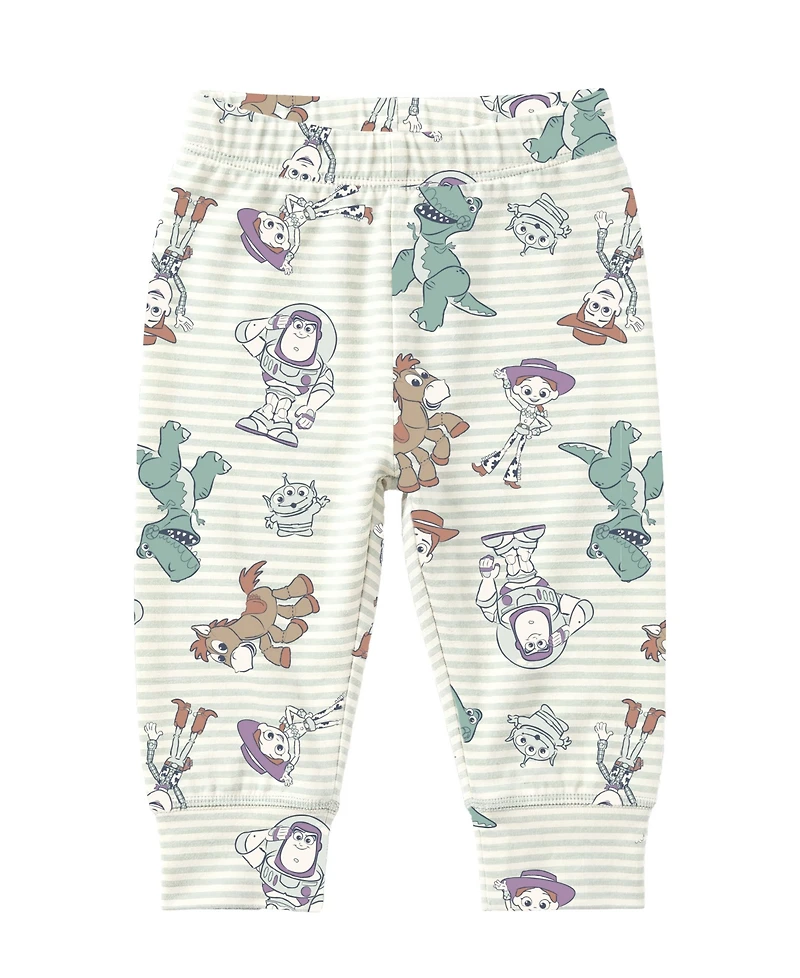 Disney Baby Boys' Toy Story Short-Sleeve Bodysuit, Pants and Beanie, 3-Piece Set