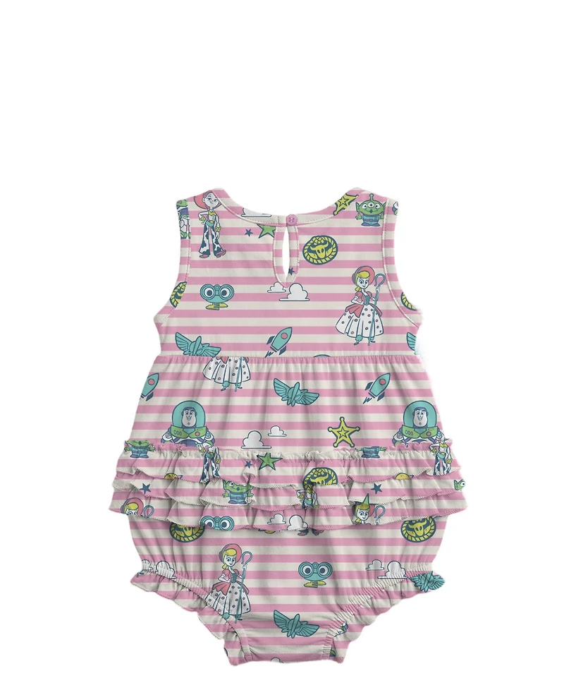 Disney Baby Girls' Toy Story Sunsuit with Headband, 2-Piece Set
