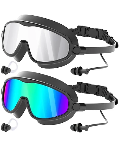 Gnuadz Swim Goggles Wide View Anti-fog Uv Protection Adult Men Women