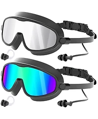 Gnuadz Swim Goggles Wide View Anti-fog Uv Protection Adult Men Women