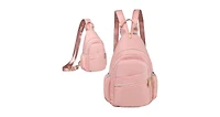 Small Crossbody Sling Bag for Women, Mini Backpack Convertible, Chest Hiking Daypack