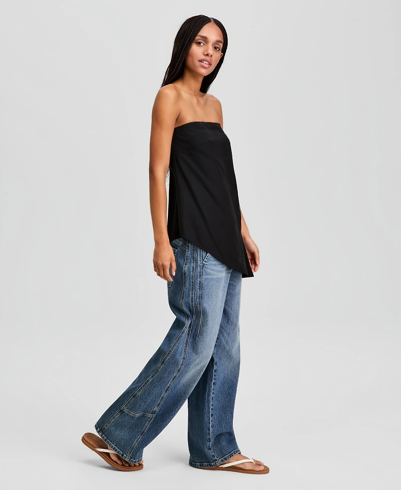 And Now This Women's Asymmetrical-Hem Strapless Top, Macy's Exclusive