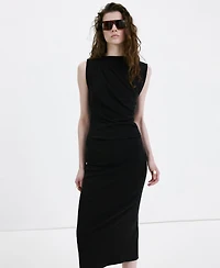 Mango Women's Long Draped Dress