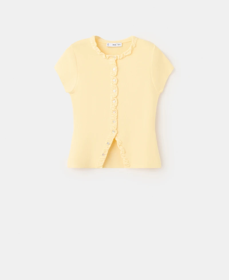 Mango Women's Buttons Fine Knit Sweater