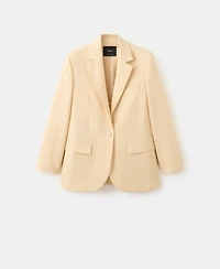 Mango Women's Linen Suit Blazer