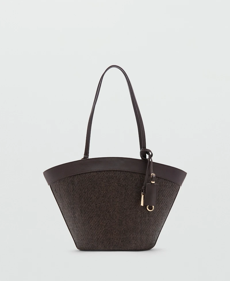 Mango Women's Natural Fiber Carrycot Bag
