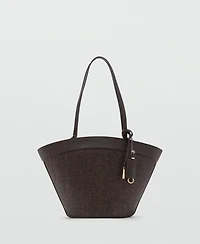 Mango Women's Natural Fiber Carrycot Bag