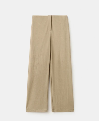 Mango Women's Straight Mid-Rise Pants