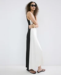 Mango Women's Bicolor Midi Dress