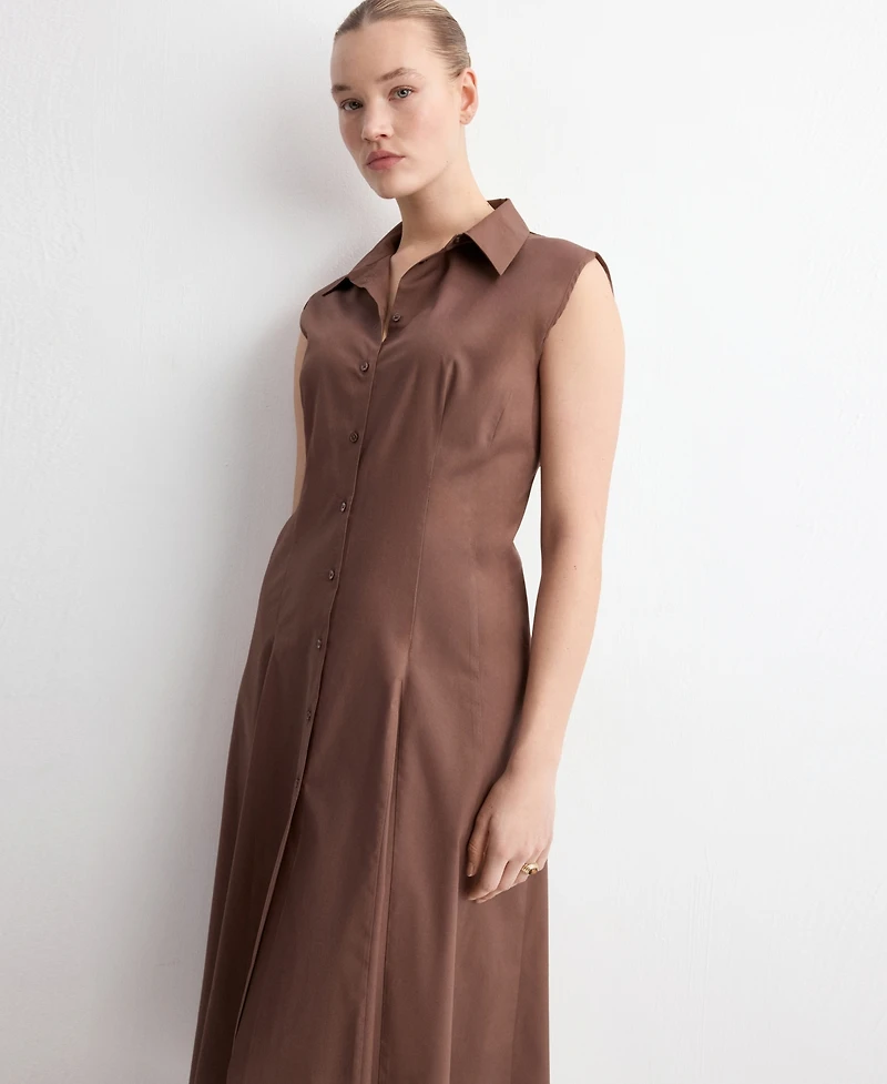 Mango Women's Lyocell Shirt Dress