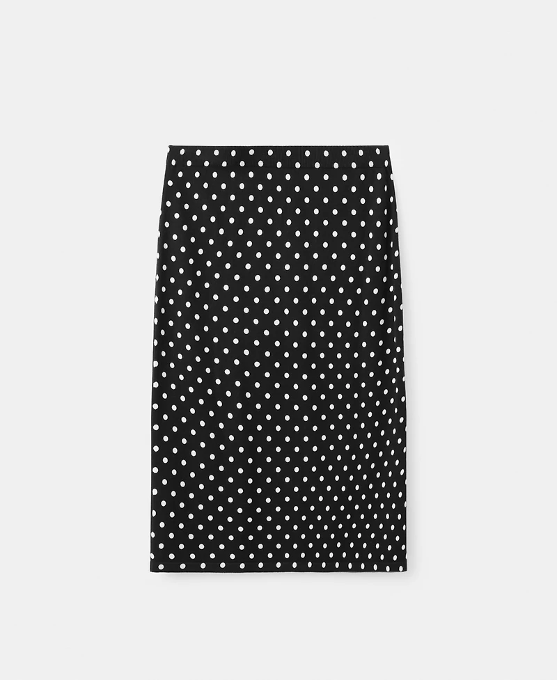 Mango Women's Polka Dots Midi Skirt