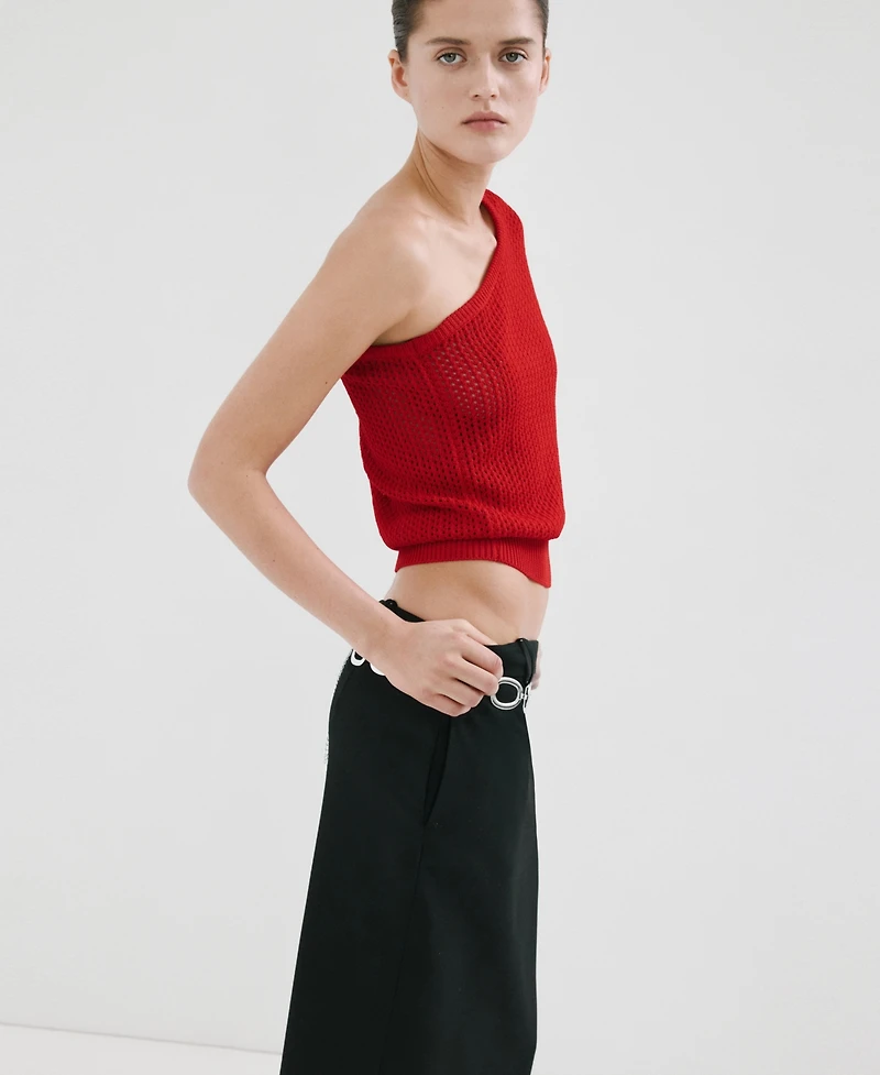 Mango Women's Asymmetric Knit Sweater