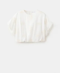 Mango Women's Embroidered Details Cotton Blouse