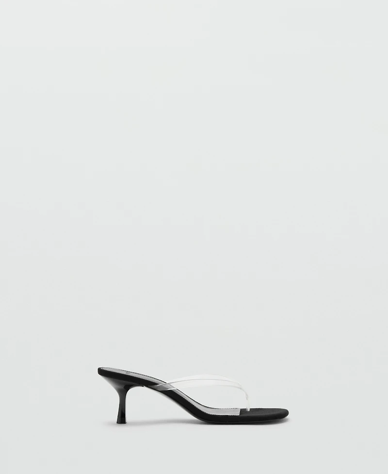 Mango Women's Jelly Strap Heel Sandals