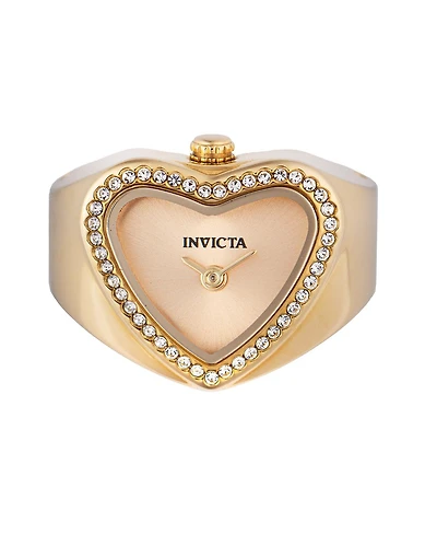 Invicta Women's 49574 Mini Quartz 2 Hand Gold Dial Watch