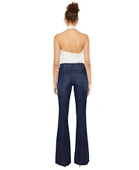 KanCan Women's Celestine Mid-Rise Flare Jeans