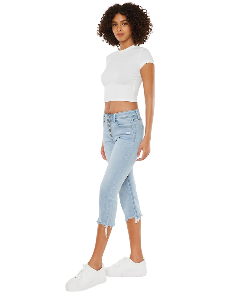 KanCan Women's Celene High-Rise Capris