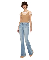 KanCan Women's Brooke High-Rise Flare Jeans